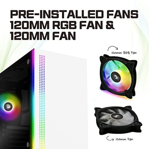 Zalman S5 ATX Mid Tower White / Black Tempered Glass image