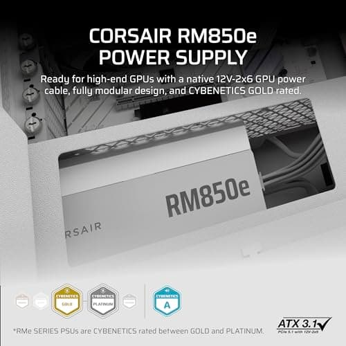 Corsair RM850e White 850W Fully Modular image