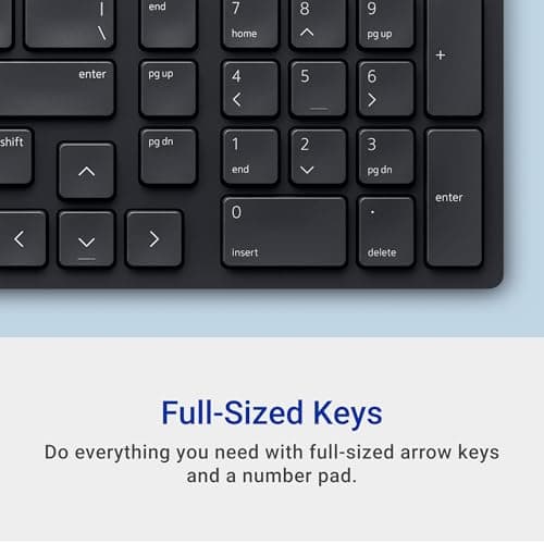 Dell KM5221W Wired/Wireless Standard Keyboard With Optical Mouse image