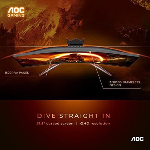 AOC G2 CQ32G2S 31.5" 1440p 165Hz VA Curved Monitor image