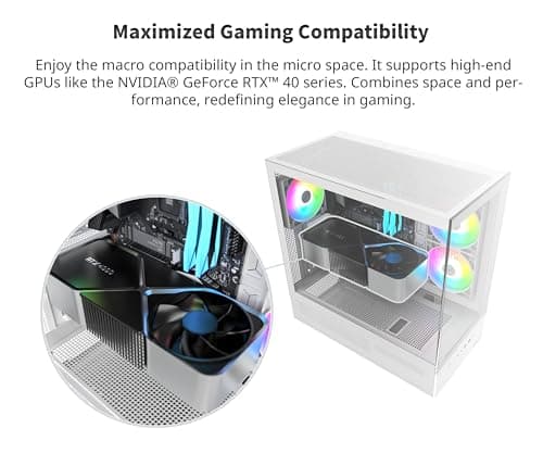 Montech XR ATX Mid Tower White with Tempered Glass Side Panel and USB 3.2 Gen 2 Type-C, USB 3.2 Gen 1 Type-A image