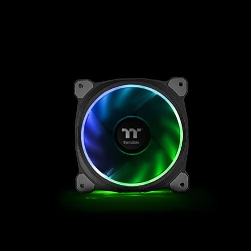 Thermaltake Riing Plus TT 120mm Black Addressable RGB PWM 48.34 CFM 5-Pack image