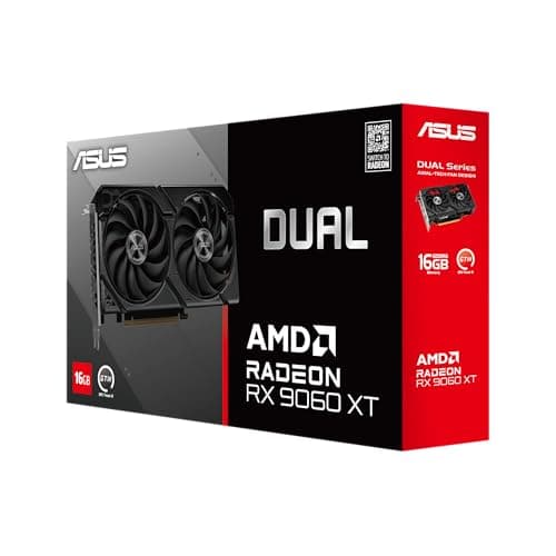 ASUS Dual Radeon RX 9060 XT 16GB GDDR6 Black image