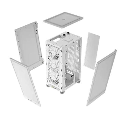 Corsair iCUE 2000D RGB AIRFLOW Mini-ITX Mini Tower Computer Case - White image
