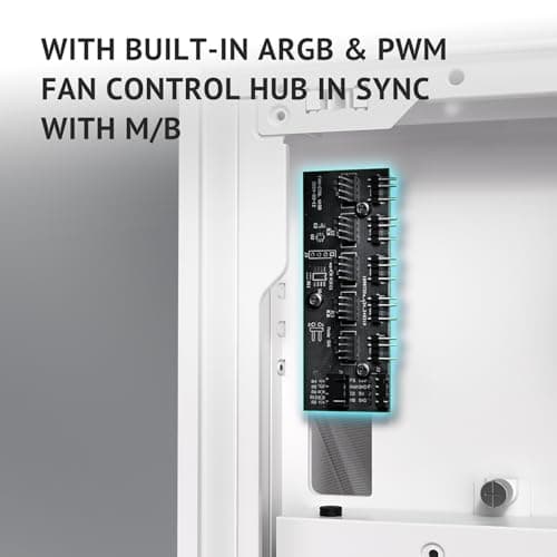 Antec FLUX PRO ATX Full Tower White / Brown Tempered Glass Side Panel, USB 3.2 Gen 2 Type-C, USB 3.2 Gen 1 Type-A image