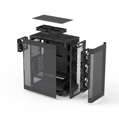 Zalman i4 ATX Mid Tower Black Mesh Side Panel, USB 3.2 Gen 1 & USB 2.0 Front Panel image