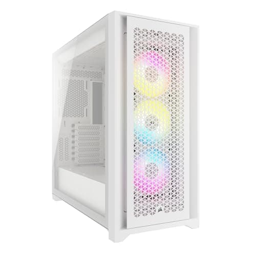 Corsair iCUE 5000D ATX Mid Tower White Tempered Glass RGB AIRFLOW main image