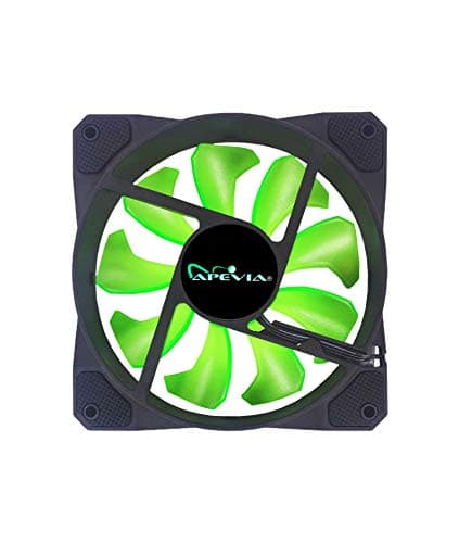 Apevia APEVIA CO312L-GN Cosmos 120mm Green LED Ultra Silent w/ 16 LEDs & Anti-Vibration Rubber Pads 56.67 CFM 3-Pack image