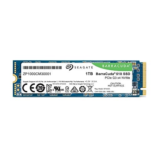 Seagate BarraCuda 510 1TB M.2-2280 SSD PCIe 3.0 X4 NVMe image