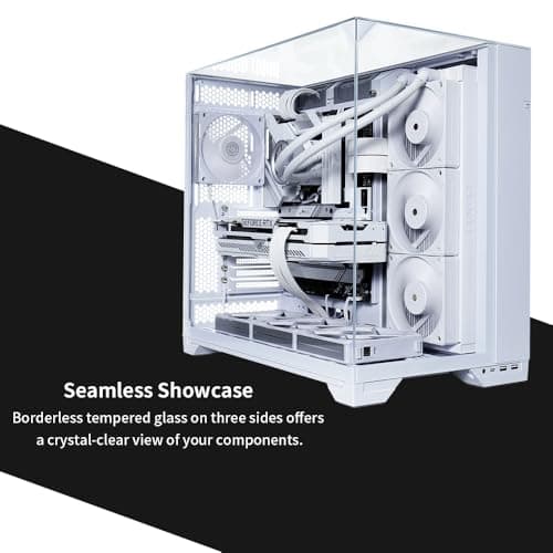 Lian Li O11 Vision ATX Mid Tower White Tempered Glass Side Panel image