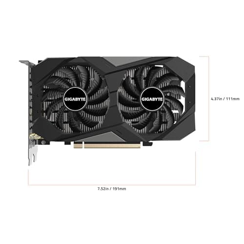 Gigabyte WINDFORCE OC GeForce RTX 3050 6GB GDDR6 Black / Gray image