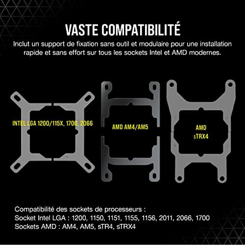 Corsair iCUE H100i ELITE CAPELLIX Water 240mm 75 CFM image