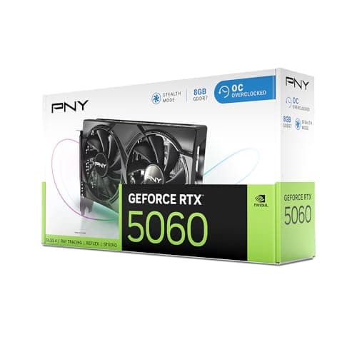 PNY OC GeForce RTX 5060 8GB GDDR7 Black image