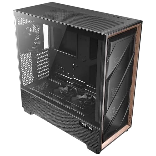 Antec FLUX PRO ATX Full Tower Black / Brown Tempered Glass image