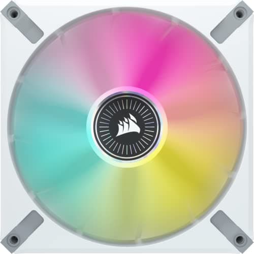 Corsair iCUE ML RGB ELITE Premium 140mm White Addressable RGB PWM 2-Pack image