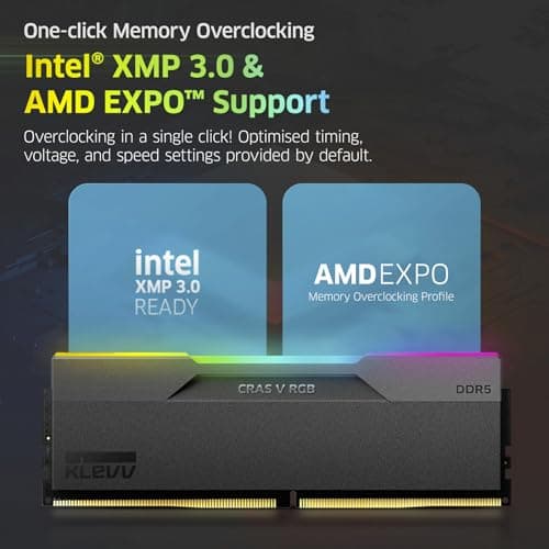 Klevv CRAS V RGB Black DDR5-6000 CL30 32GB (2x16GB) image