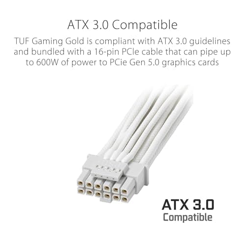 Asus TUF Gaming 1000G White 1000W Fully Modular 80+ Gold image