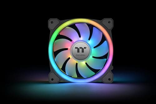 Thermaltake SWAFAN 14 140mm Black RGB 77.6 CFM 3-Pack image