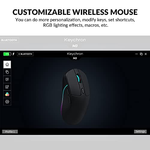 Keychron M3 Bluetooth Wireless Wired Optical Mouse image
