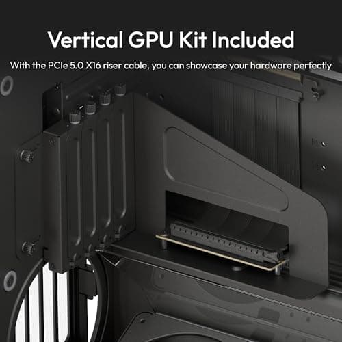 HAVN HS420 VGPU ATX Mid Tower Black Tempered Glass Side Panel, USB 3.2 Gen 2 Type-C and USB 3.2 Gen 1 Type-A image