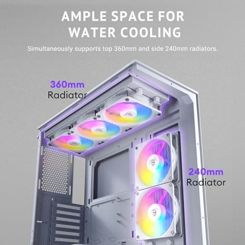 Antec C3 ARGB ATX Mid Tower White Tempered Glass Side Panel image