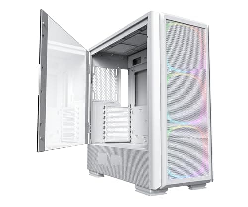Montech SKY TWO GX ATX Mid Tower with Tempered Glass Side Panel - White image
