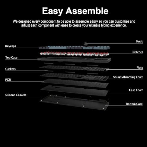 Keychron Q6 Pro RGB Bluetooth/Wireless/Wired Keychron K Pro Red Gaming Keyboard image