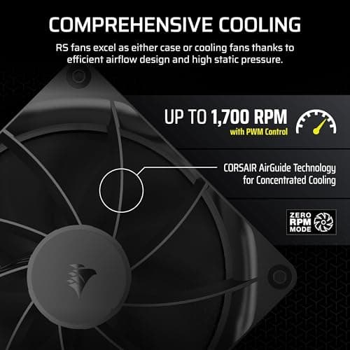 Corsair RS140 140mm Black PWM 95.5 CFM image