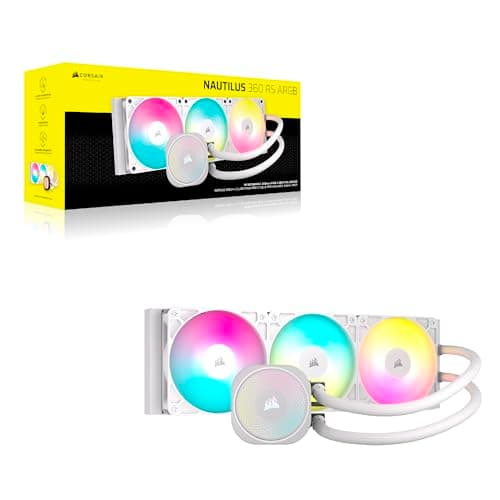 Corsair NAUTILUS Water 360mm RS ARGB 74.37 CFM White image