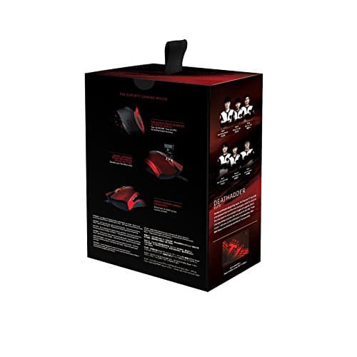 Razer DeathAdder Elite Gaming Mouse SKT T1 Edition: 16,000 DPI Optical Sensor - Chroma RGB Lighting - 7 Programmable Buttons - Mechanical Switches - Rubber Side Grips image