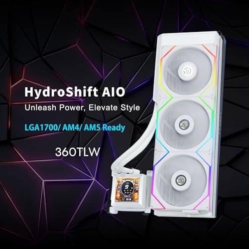 Lian Li HydroShift LCD 360TL RGB Water 360mm White image