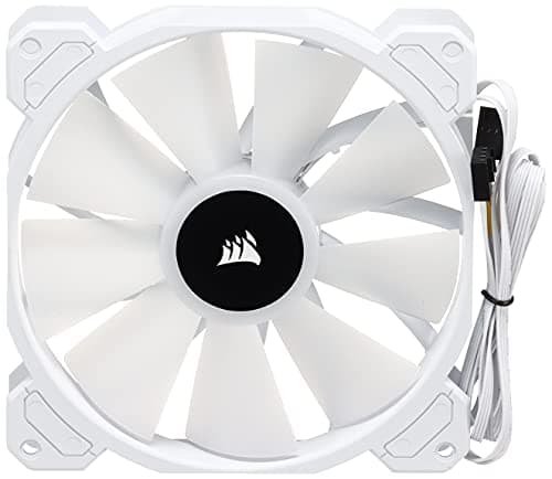 Corsair iCUE SP140 RGB Elite 140mm White RGB PWM 68.11 CFM 2-Pack image