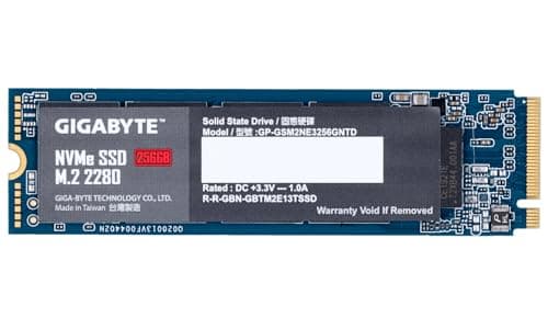 Gigabyte GP-GSM2NE3256GNTD 256GB SSD M.2 PCIe 3.0 NVMe image