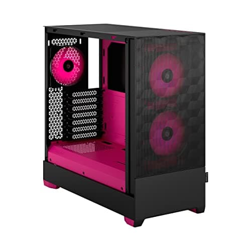 Fractal Design Pop Air ATX Mid Tower Pink / Black Tempered Glass Side Panel image