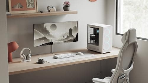 Fractal Design Epoch RGB ATX Mid Tower White Tempered Glass Side Panel image