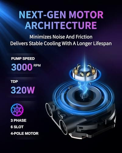 Minorsonic ARGB CPU Cooler 360mm Black image