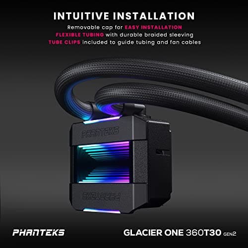 Phanteks Glacier One 360 T30 Gen2 101 CFM Water 360mm Black / Gray image