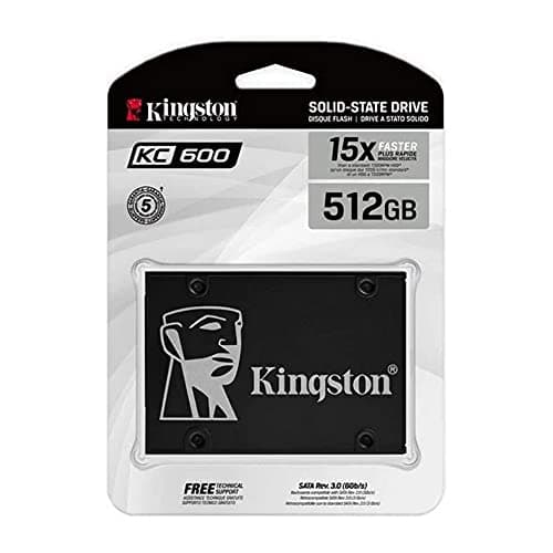 Kingston KC600 512GB 2.5" SSD SATA 6.0 Gb/s image