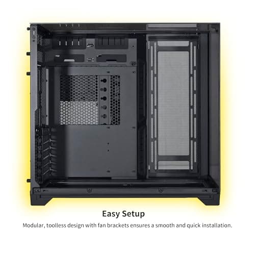 Lian Li O11 Vision ATX Mid Tower Chrome Tinted Tempered Glass Side Panel image