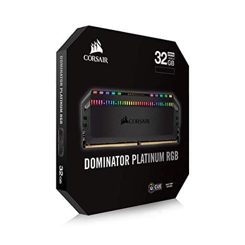 Corsair Dominator Platinum RGB Black DDR4-4000 CL18 32GB (2x16GB) image