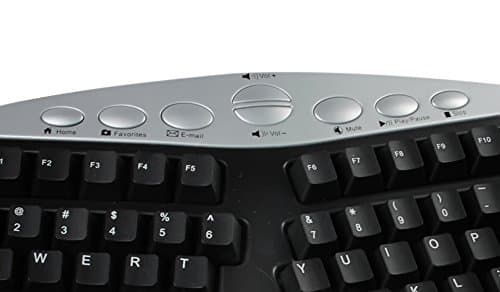 Adesso PCK-308B Wired Ergonomic Keyboard With Touchpad image