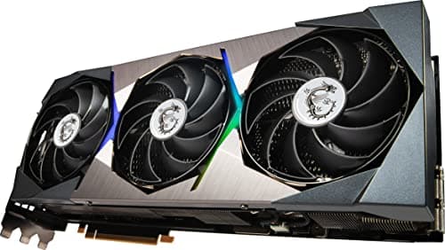 MSI NVIDIA GeForce RTX 3090 Ti Suprim X Overclocked Triple Fan 24GB GDDR6X PCIe 4.0 Graphics Card image