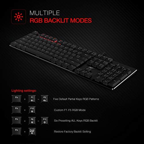 HAVIT HV-KB395L RGB Wired Mechanical Kailh Blue Gaming Keyboard image