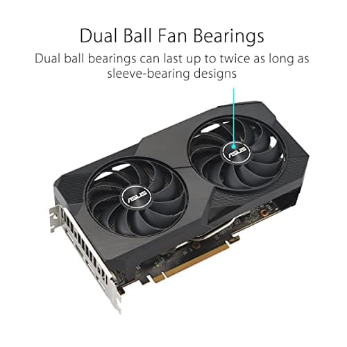 Asus DUAL V2 Radeon RX 6600 8GB GDDR6 Black image