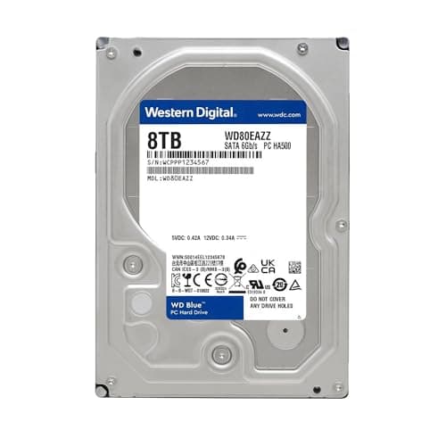 Western Digital Blue 8TB 3.5" HDD 5640 RPM SATA 6.0 Gb/s Internal image