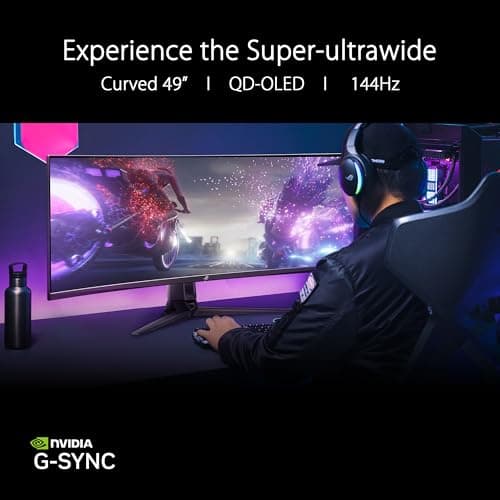 Asus ROG Swift OLED PG49WCD 49" 5120x1440 144Hz QD-OLED Curved Monitor image