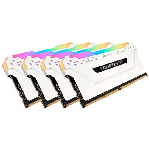 VENGEANCE RGB PRO SL 64GB (4 x 16GB) DDR4 DRAM 3600MHz C18 Memory Kit – White image