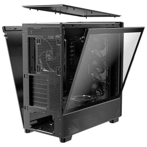 Antec FLUX ATX Mid Tower Black / Brown Tempered Glass Side Panel image