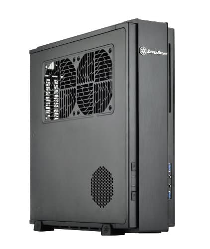 Silverstone ML07B HTPC Black with USB 3.2 Gen 1 Type-A image