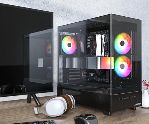 Montech XR ATX Mid Tower Black Tempered Glass image